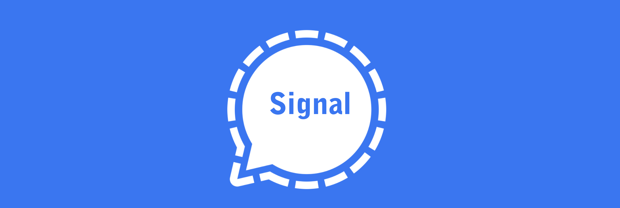 Ilustratīvs attēls ar lietotnes "Signal" logo.
